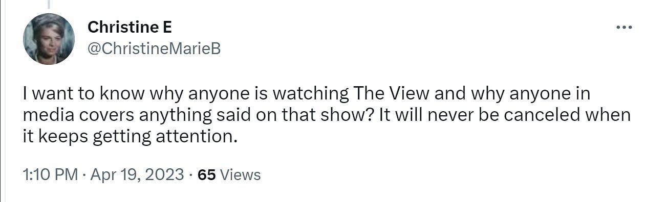 A comment calling out Patti (Image via Twitter/ @ChristineMarieB)